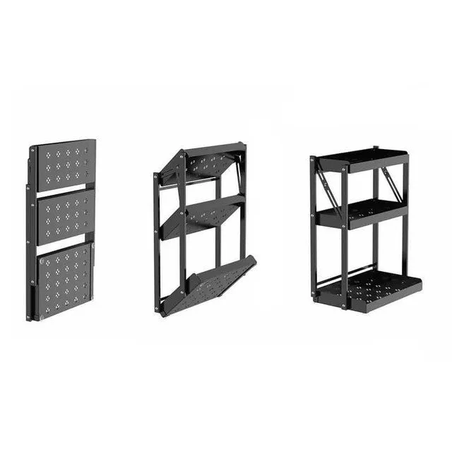 3-Tier Multi-Functional Foldable Metal Storage Unit