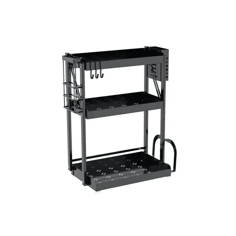 3-Tier Multi-Functional Foldable Metal Storage Unit