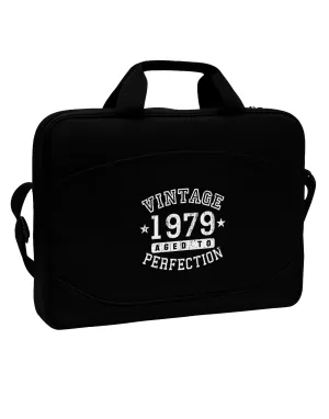 40th Birthday Vintage Birth Year 1979 15&#x22; Dark Laptop / Tablet Case Bag by TooLoud