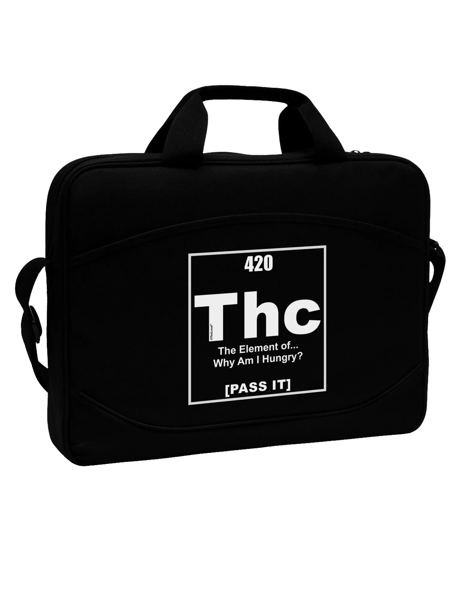 420 Element THC Funny Stoner 15&#x22; Dark Laptop / Tablet Case Bag by TooLoud
