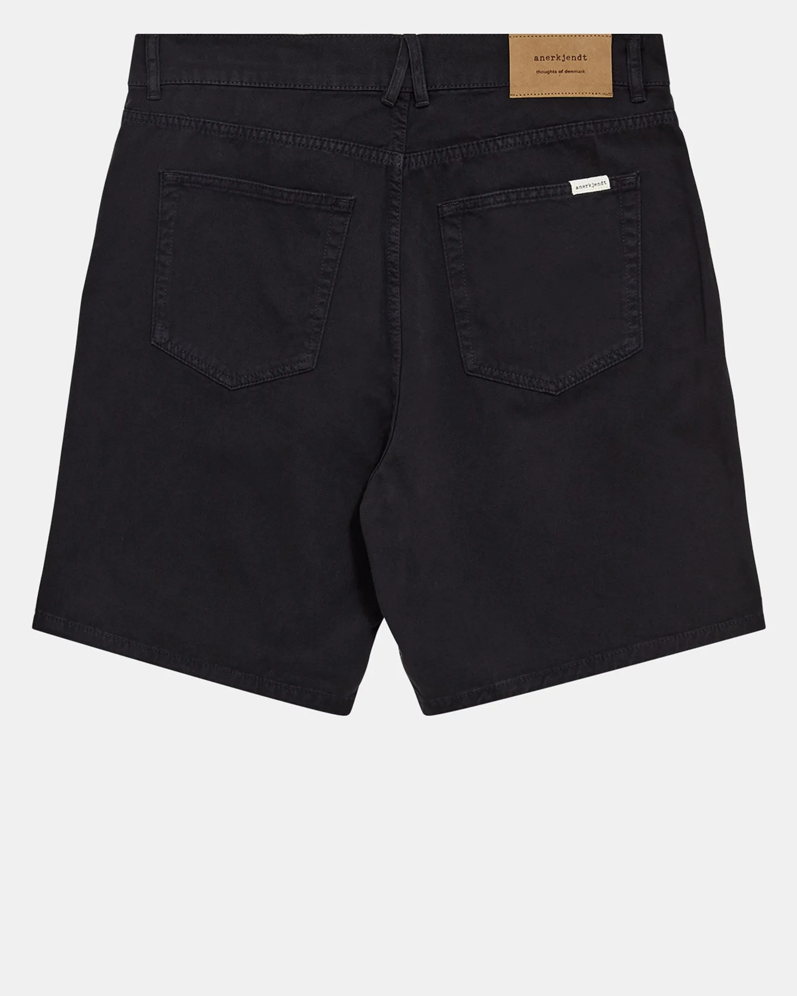 AKJANIC GARMENT DYED SHORTS - Caviar