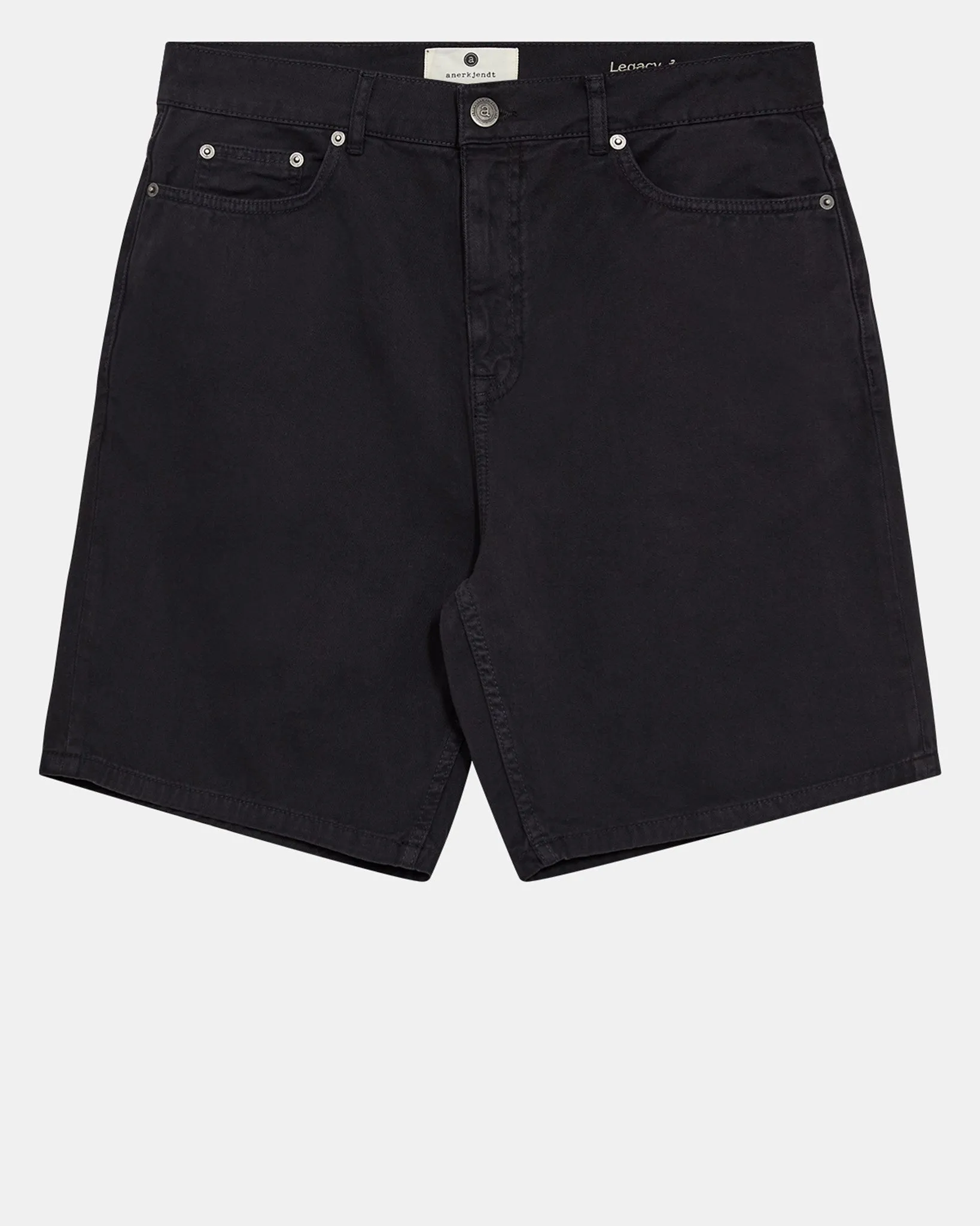 AKJANIC GARMENT DYED SHORTS - Caviar