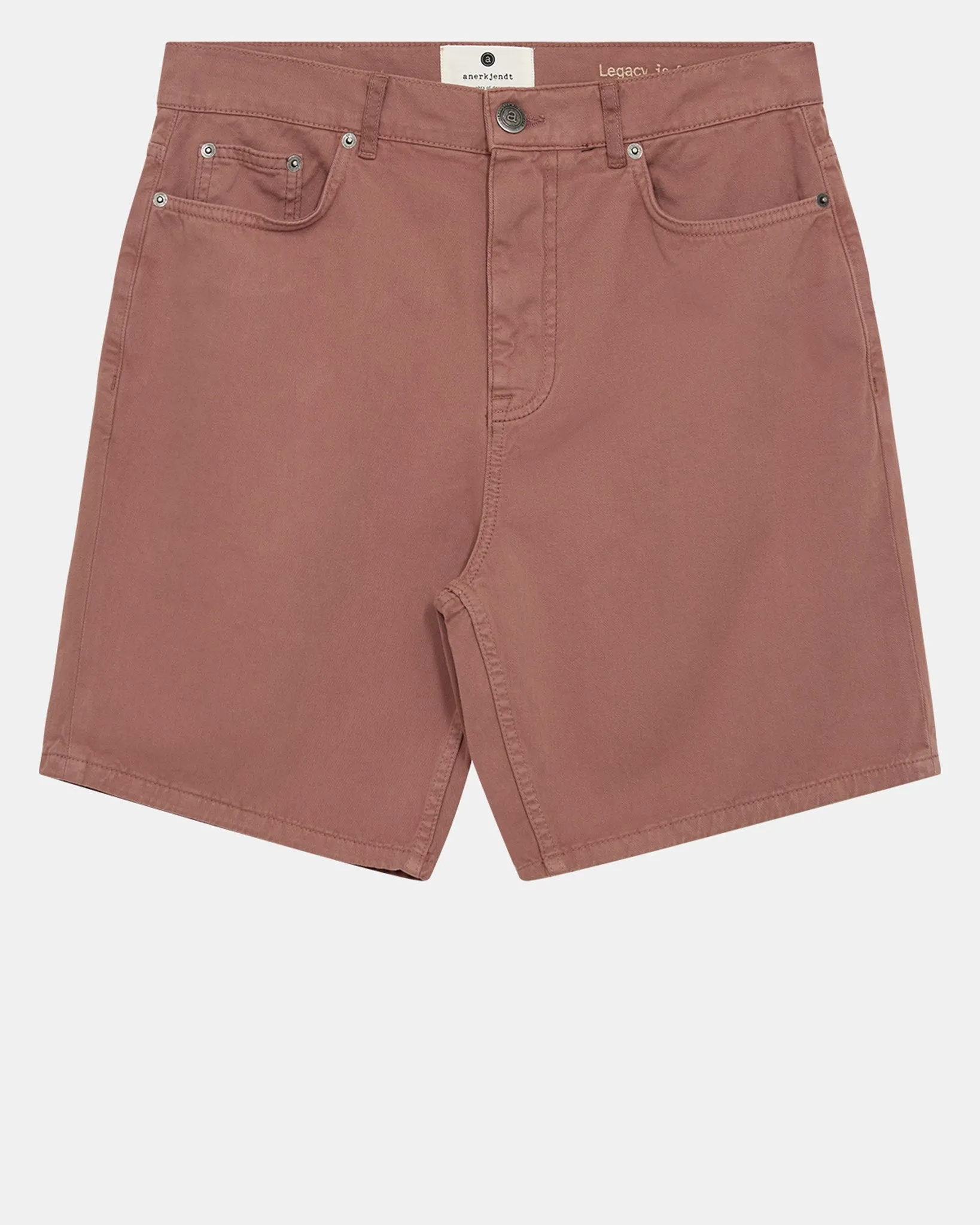 AKJANIC GARMENT DYED SHORTS - Cognac