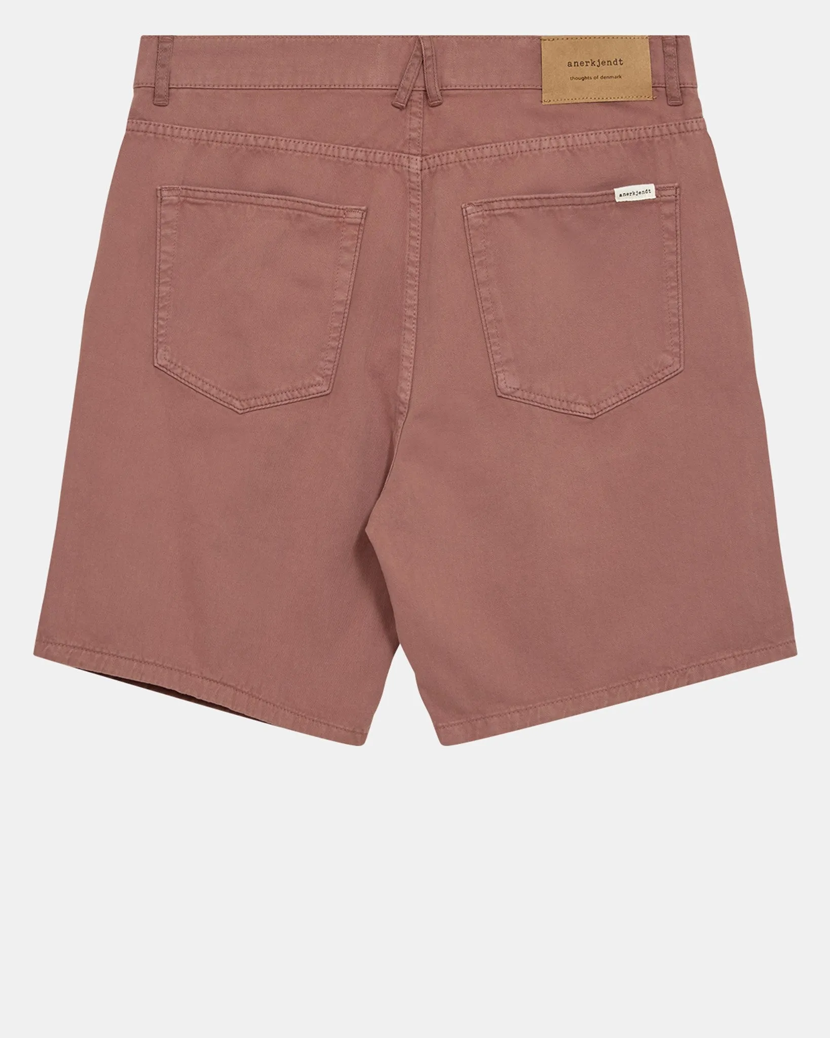 AKJANIC GARMENT DYED SHORTS - Cognac