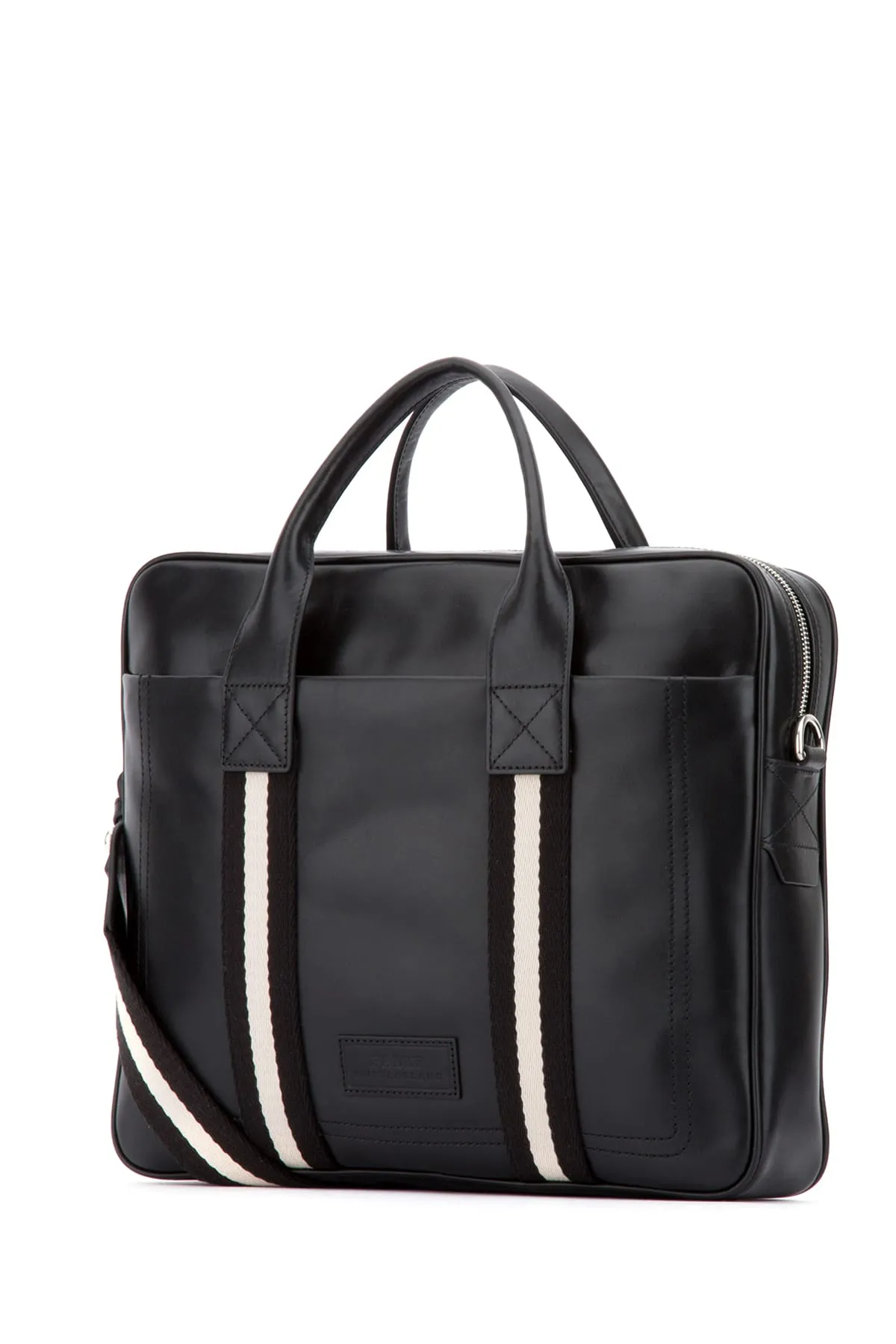 Bally Logo Stripe Detail Briefcase