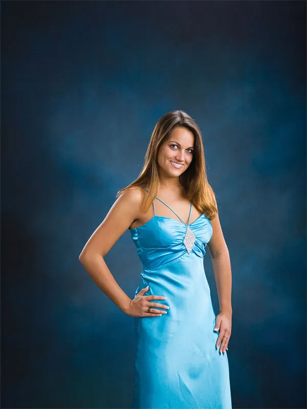 Blue Hand Painted Backdrop-Piroli