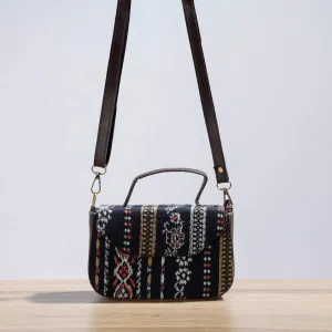 Blue - Kutch Handcrafted Woven Cotton Sling Bag