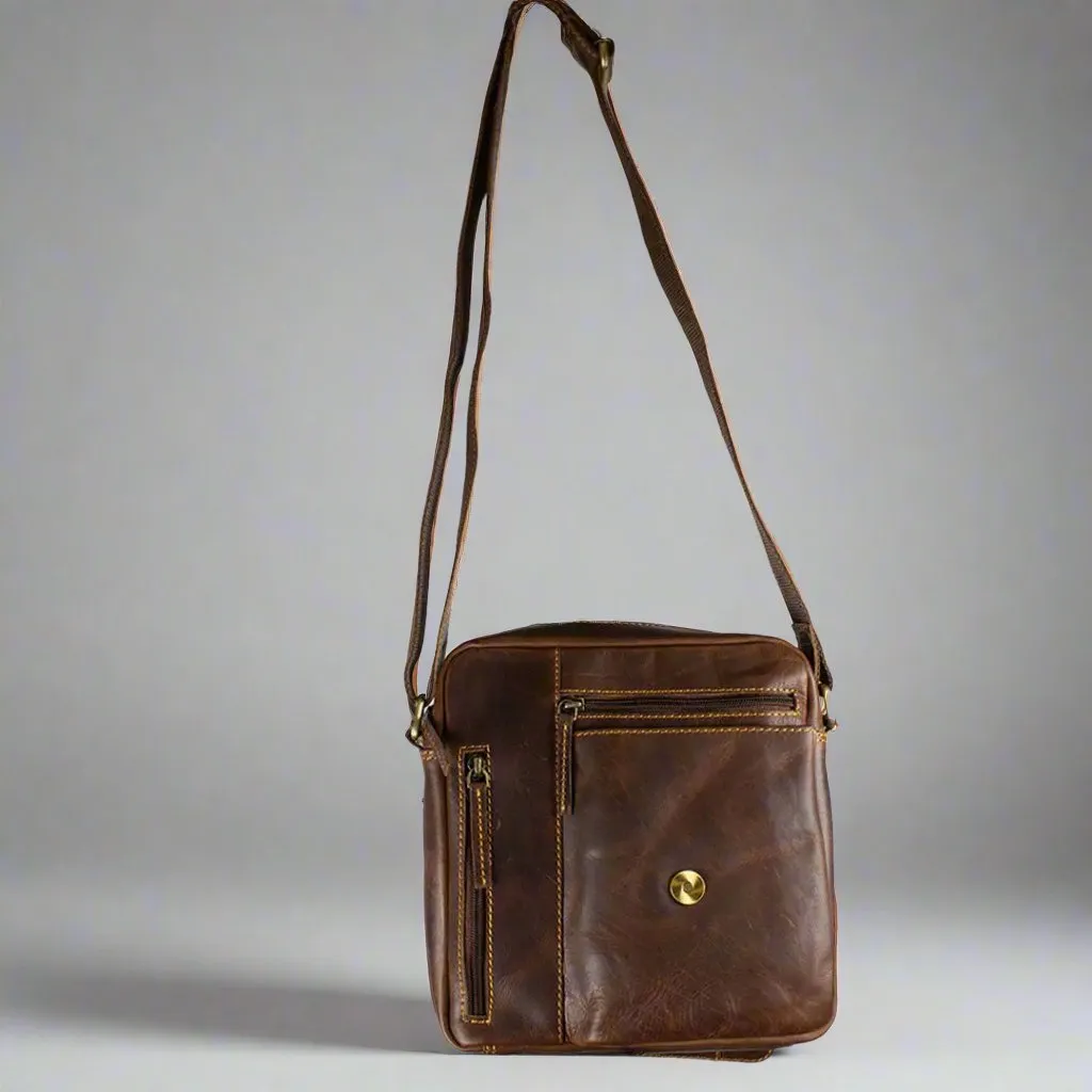 BOL Vintage Leather Crossbody Satchel Bag