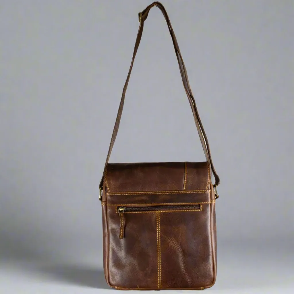 BOL Vintage Leather Crossbody Satchel Bag