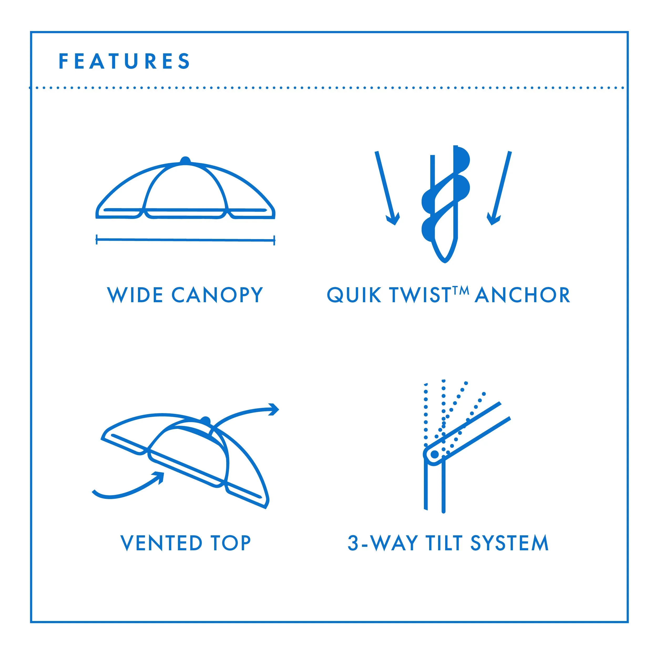 Daytripper 210cm Beach Umbrella - Multi