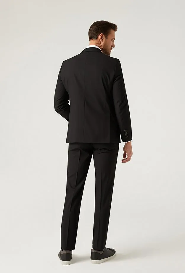 DS Damat Men's Black Formal Suit