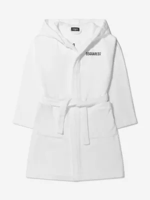 Dsquared2 Unisex Cotton Icon Logo Bathrobe