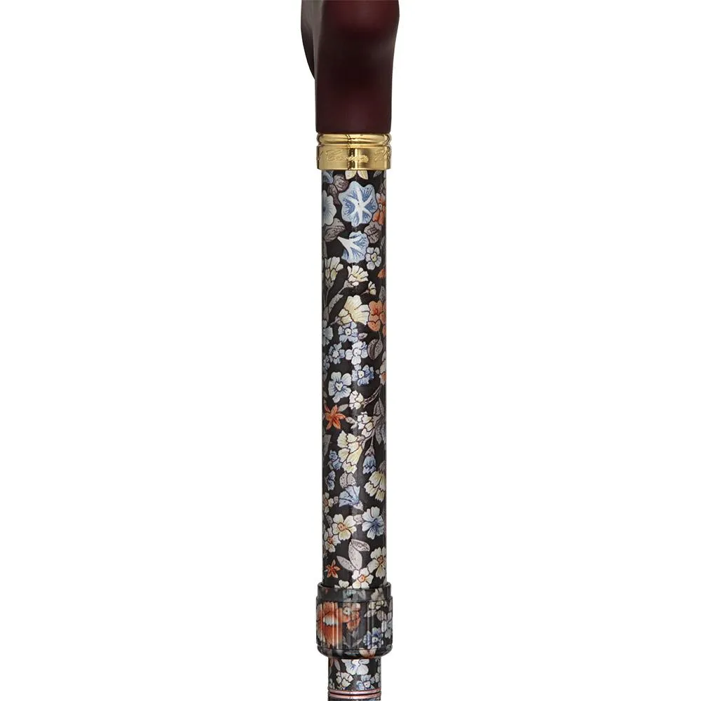 Evening Wildflowers: Mini Compact Folding Cane Zipper Bag