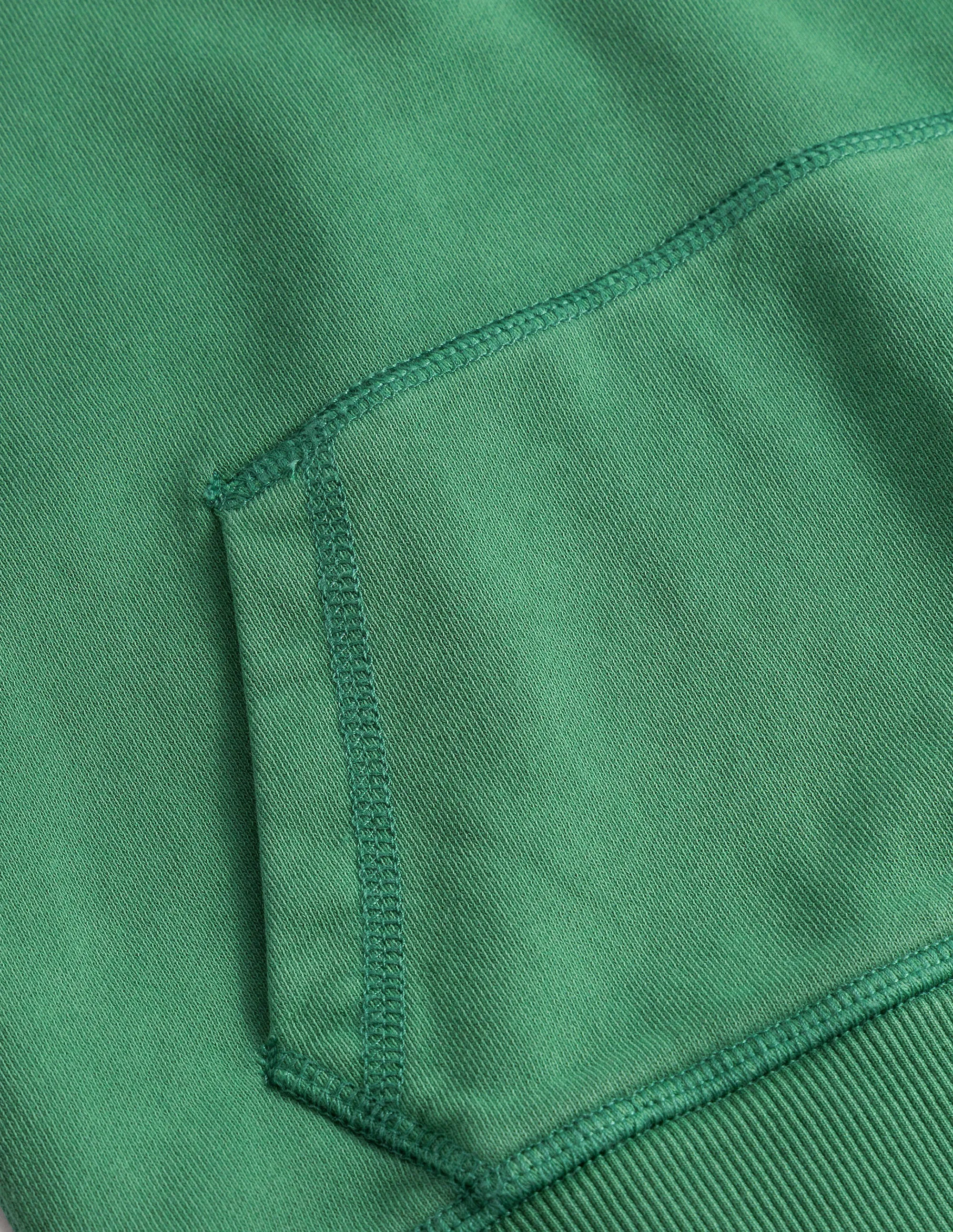 Garment Dye Hoodie-Deep Grass Green