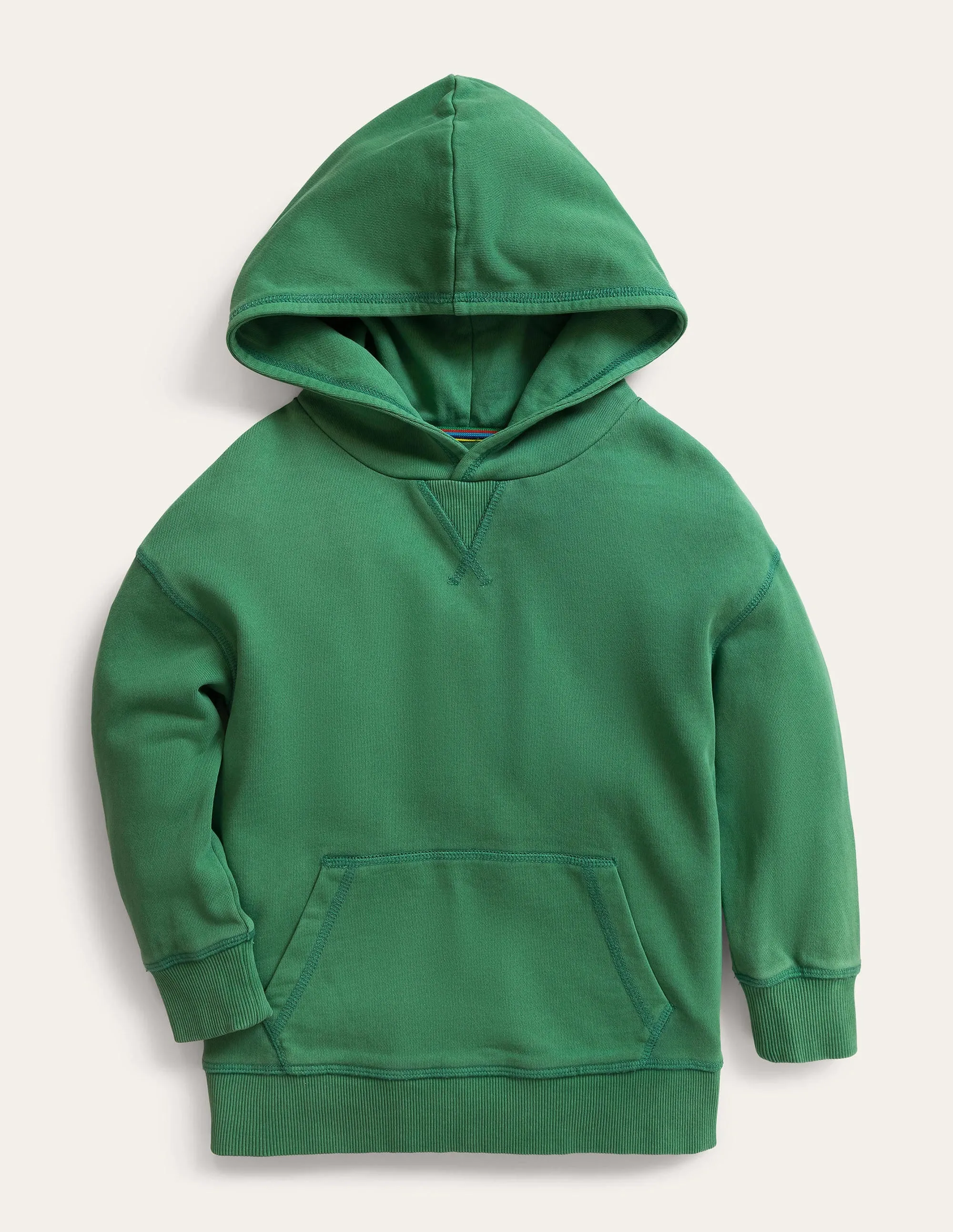 Garment Dye Hoodie-Deep Grass Green