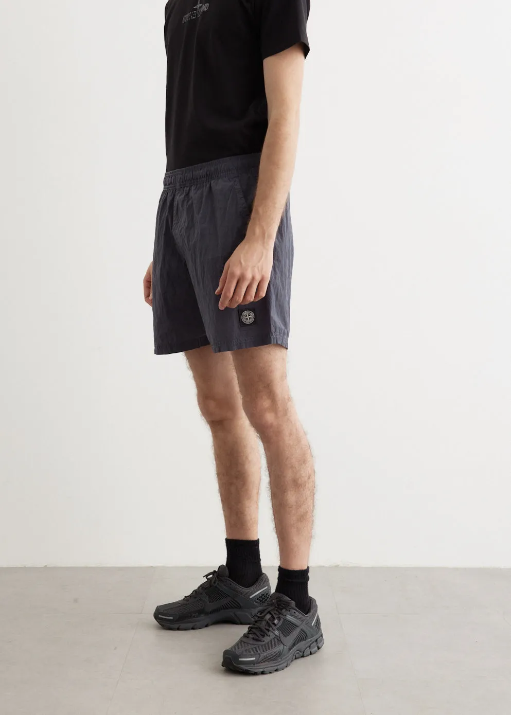 Garment Dyed Iridescent Swim Shorts