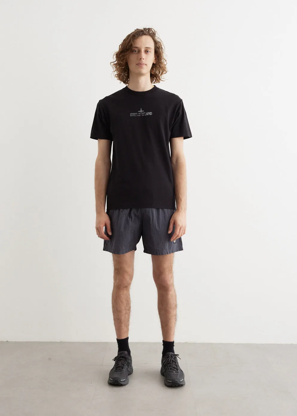 Garment Dyed Iridescent Swim Shorts