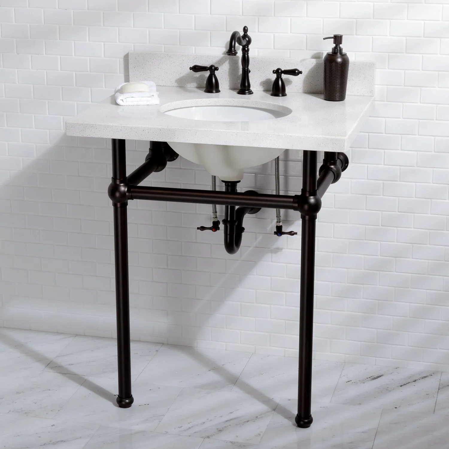 Heritage 8 inch Widespread Traditional Bathroom Faucet