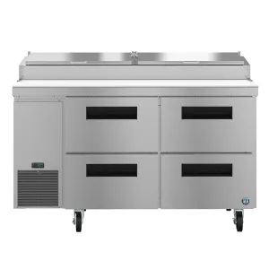 Hoshizaki PR60B-D4 60" Steelheart Series Pizza Prep Table with Refrigerated Base, 115v