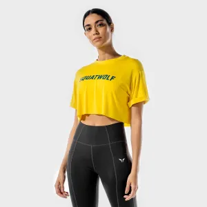 Iconic Crop Tee - Yellow