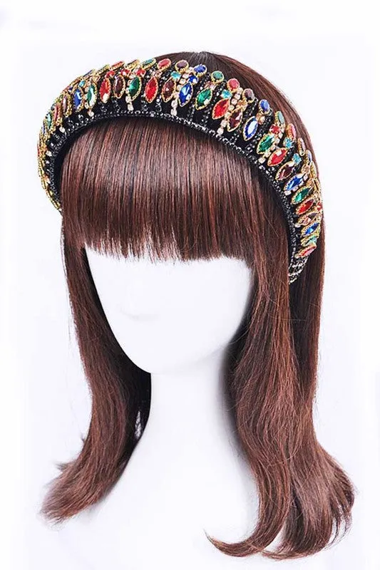 Iconic Mix Crystal Puffy Statement Headband