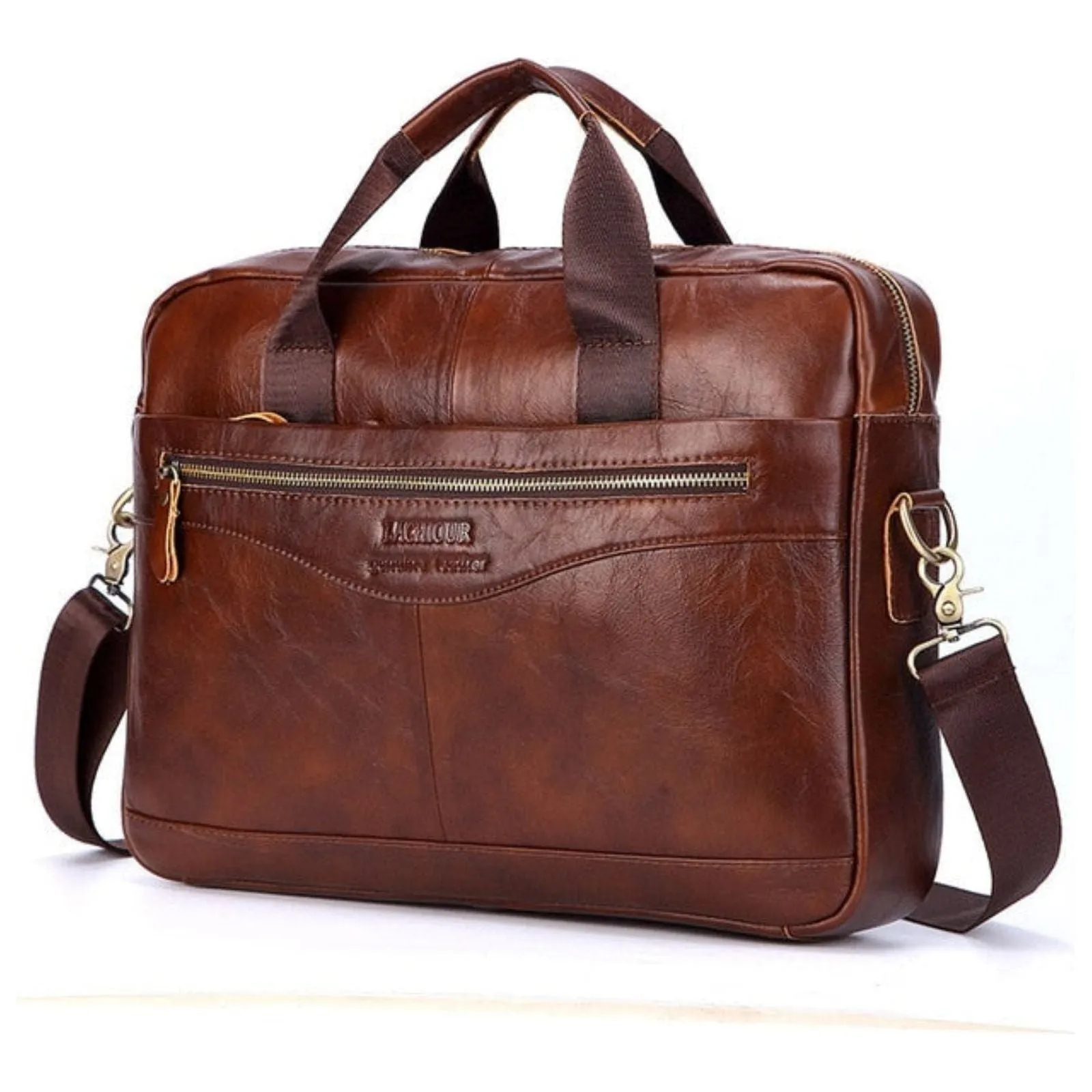 Karsten Tasche - Echtes Leder Laptop Business Reisetasche