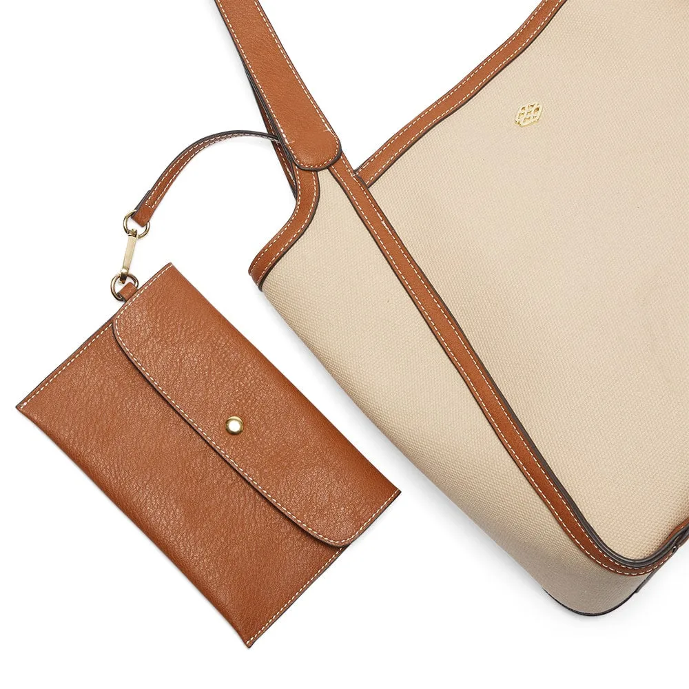 Kasey Tote in Beige/tan