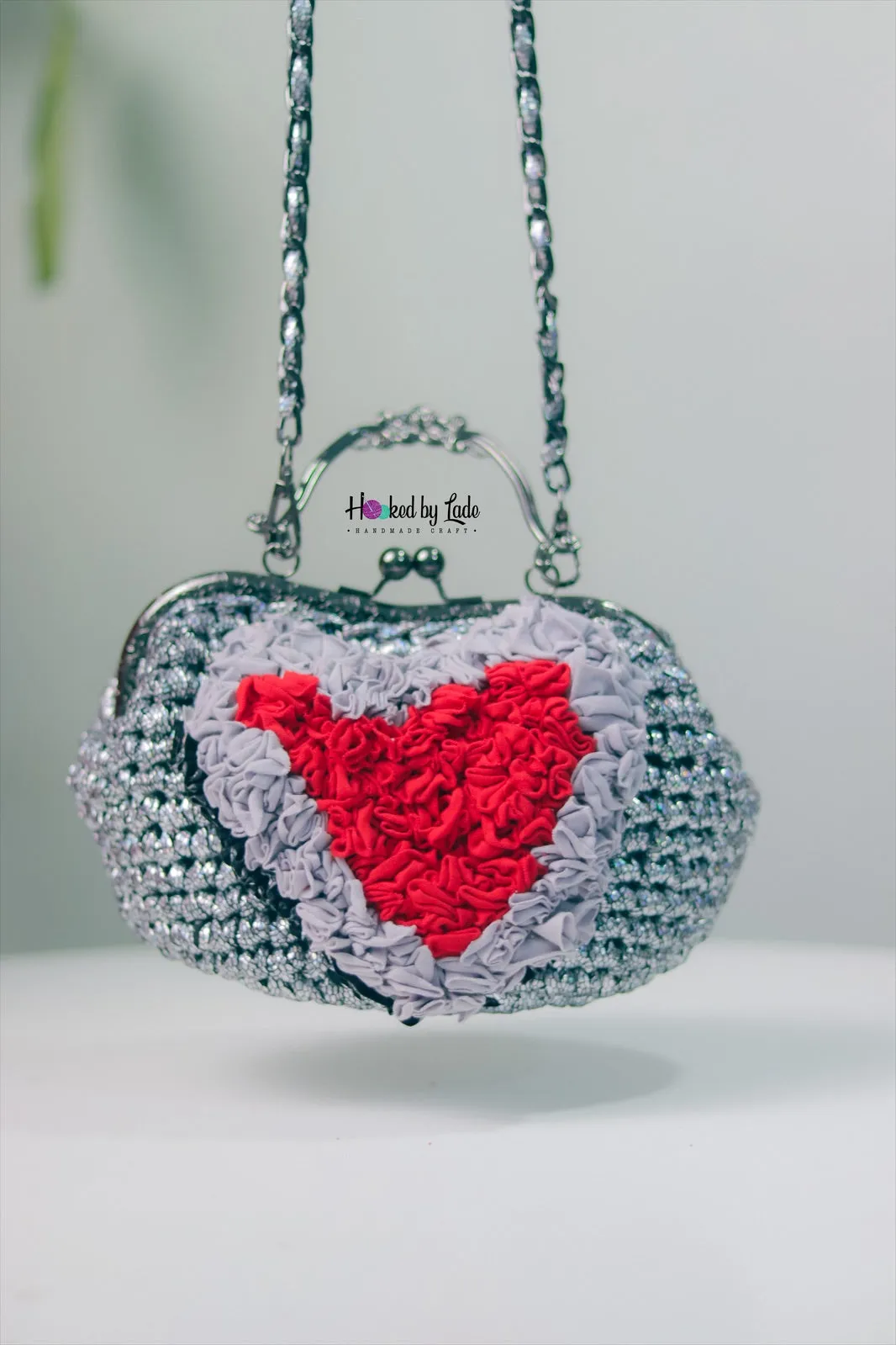 ‘Lade’ SHADOWED HEART Custom Party clutch