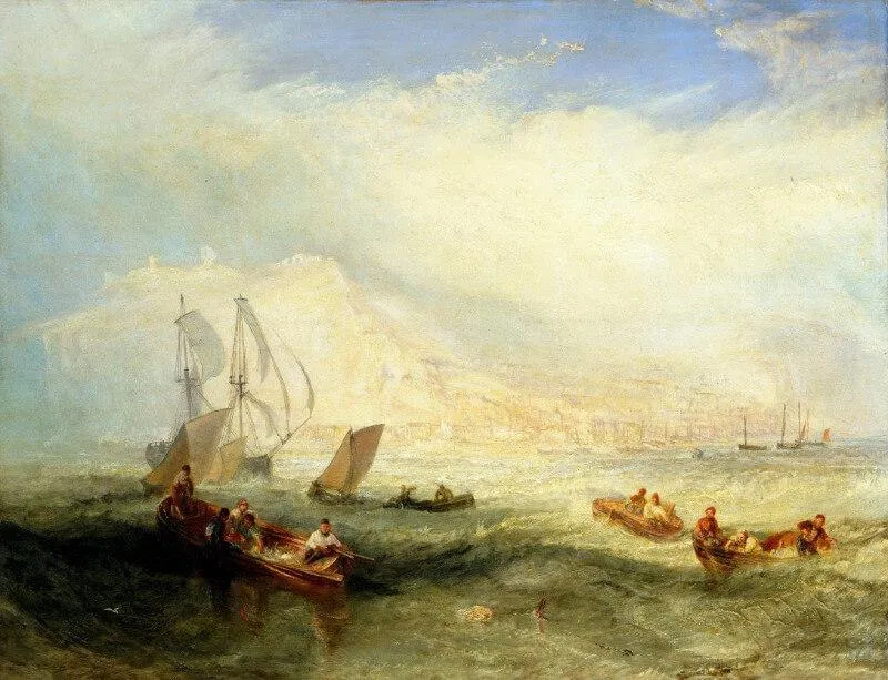 Line Fishing, Off Hastings - Art Prints