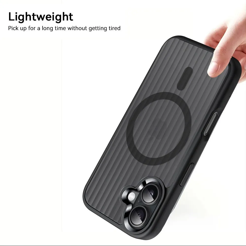 Magnetic Back Cover with Metal MagSafe Ring For iPhone 16 – Sleek, Anti-Fingerprint, and Durable Protection