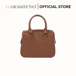 MARGAUX Top Handle Sling Bag in Choco Brown