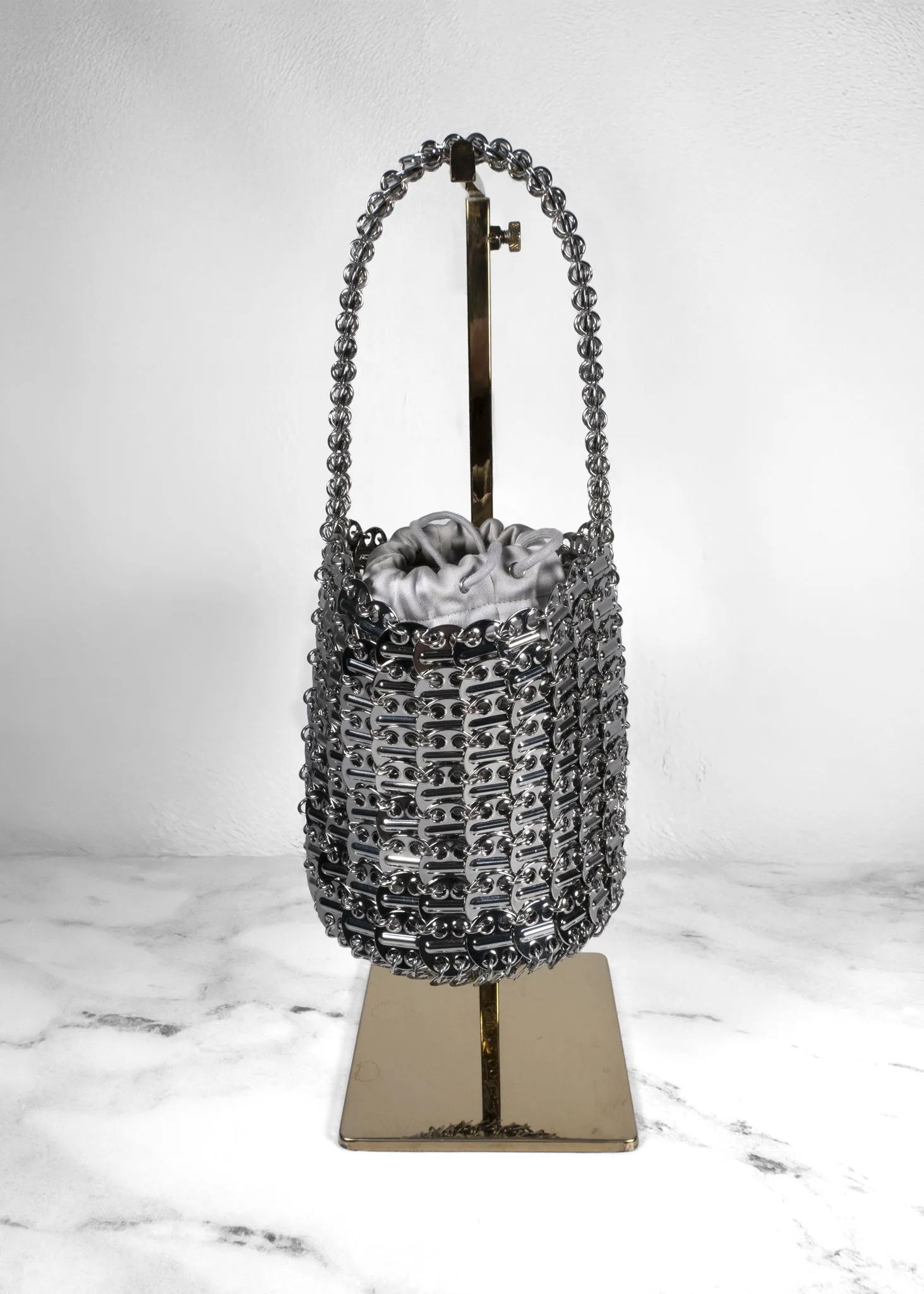 Paco Rabanne 1969 Disc-Detailed Bucket Bag
