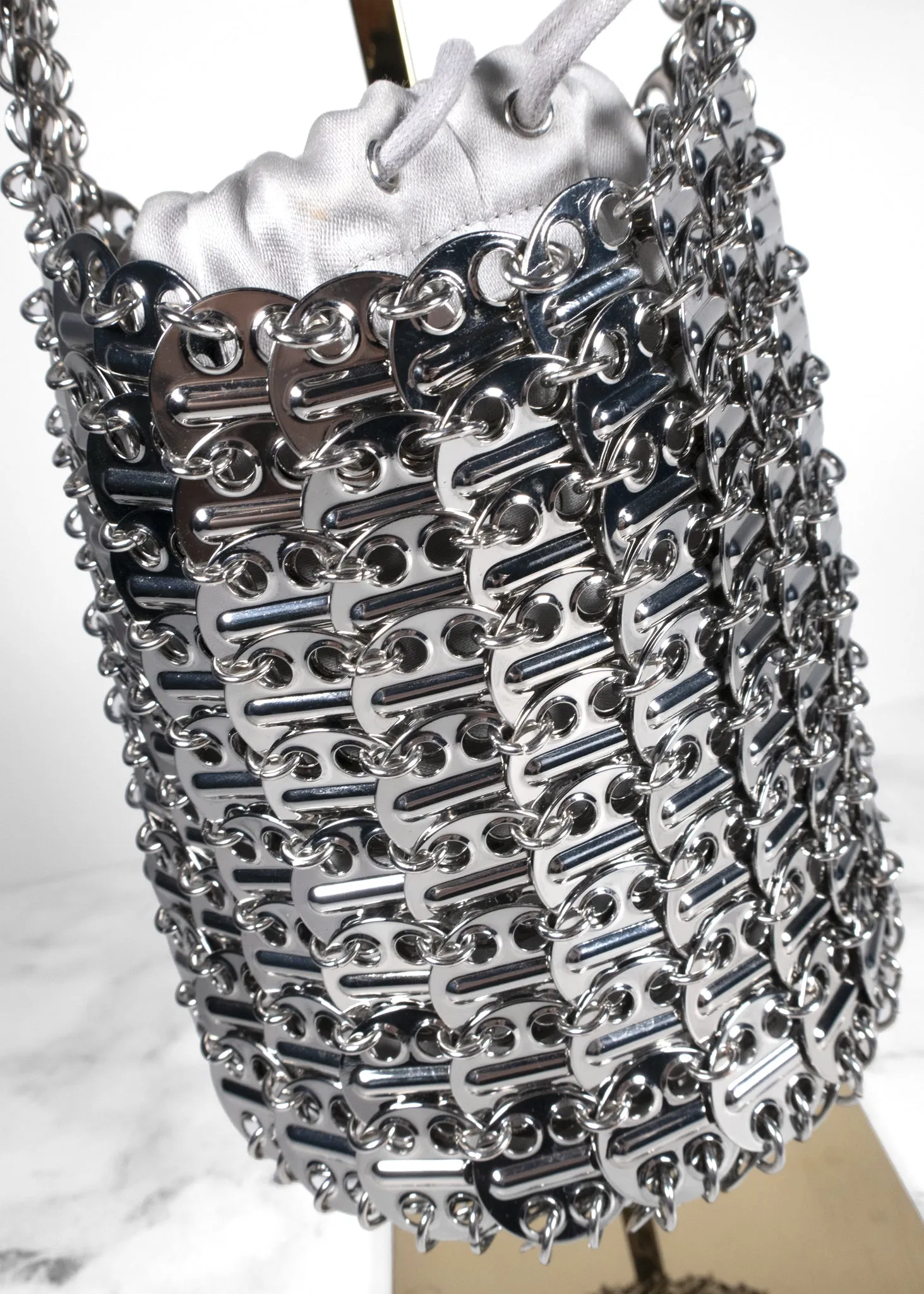 Paco Rabanne 1969 Disc-Detailed Bucket Bag