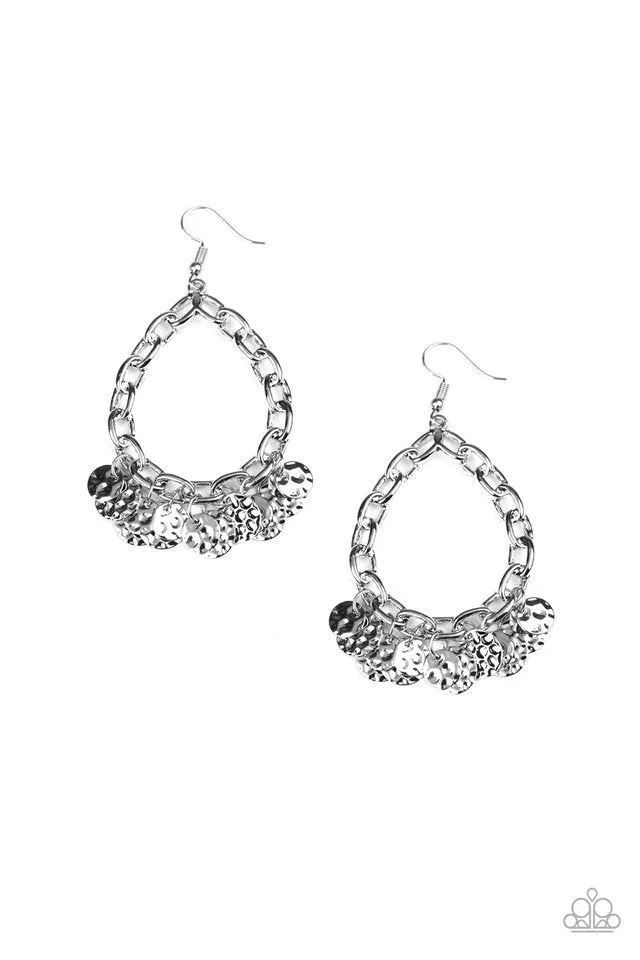 Paparazzi Earring ~ Street Appeal - Silver