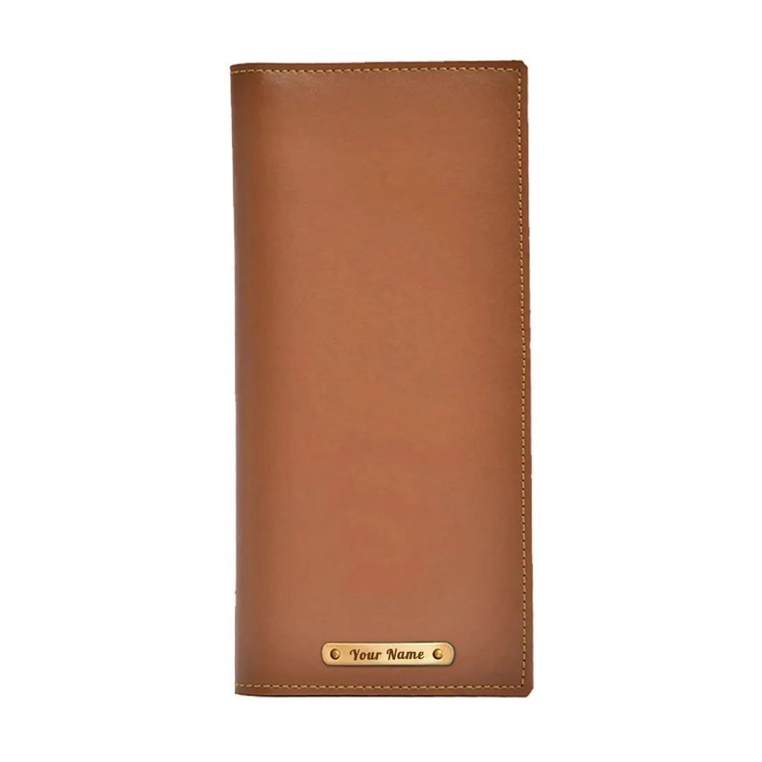 Personalized Name Travel Passport Cover - Tan