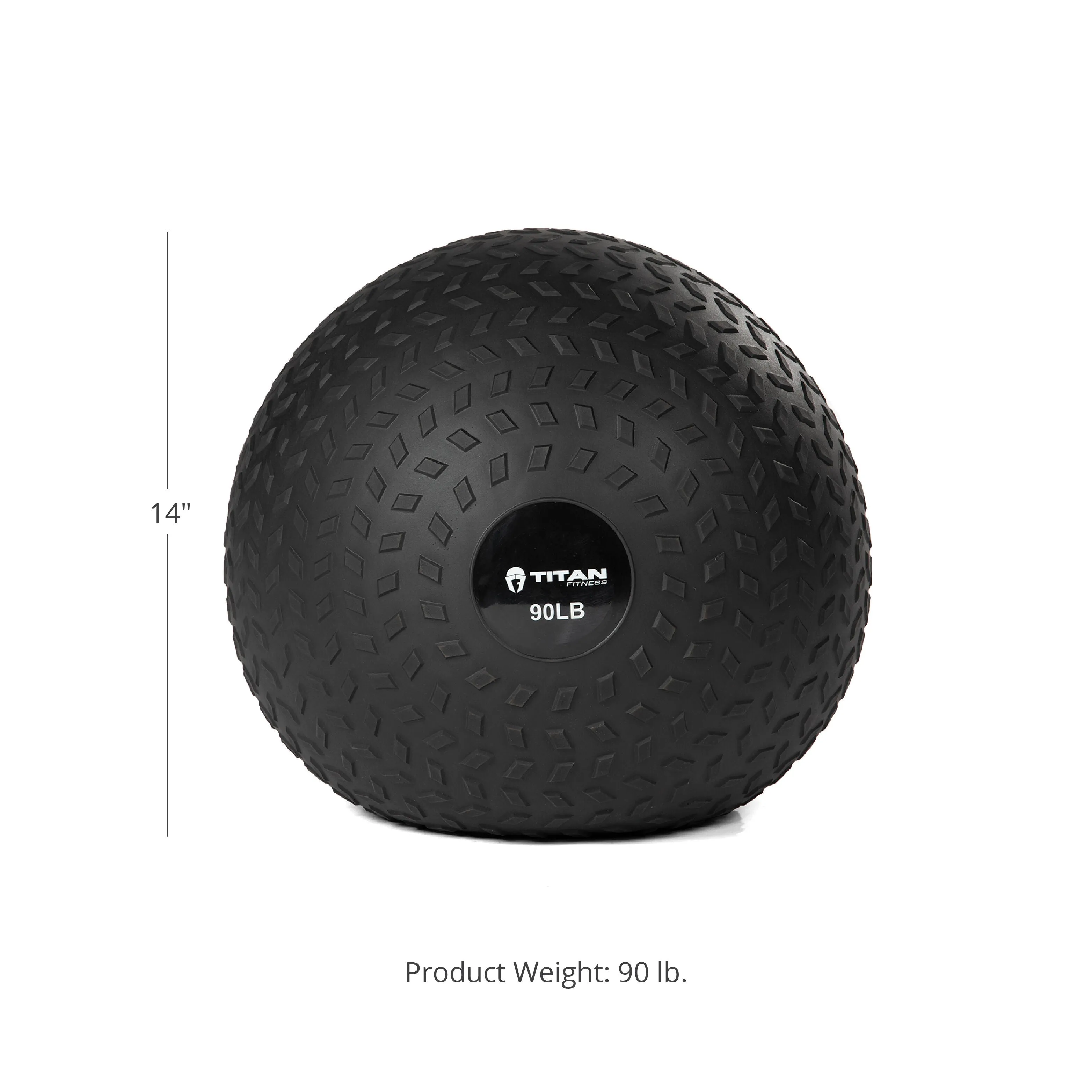 Scratch and Dent - 90LB Titan Fitness Slam Ball Rubber - FINAL SALE