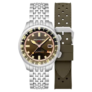 Spinnaker Bradner GMT Automatic Abbott Brown Men's Watch SP-5121-22