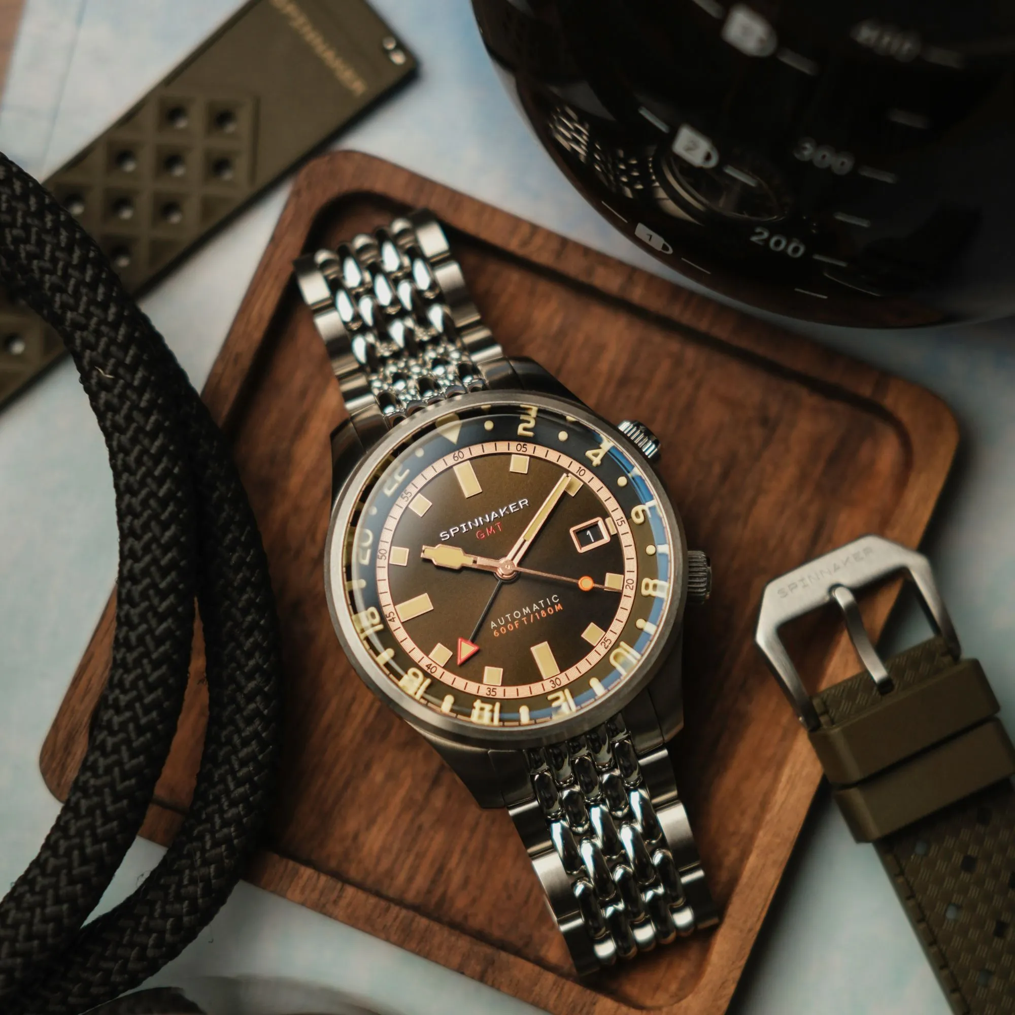 Spinnaker Bradner GMT Automatic Abbott Brown Men's Watch SP-5121-22