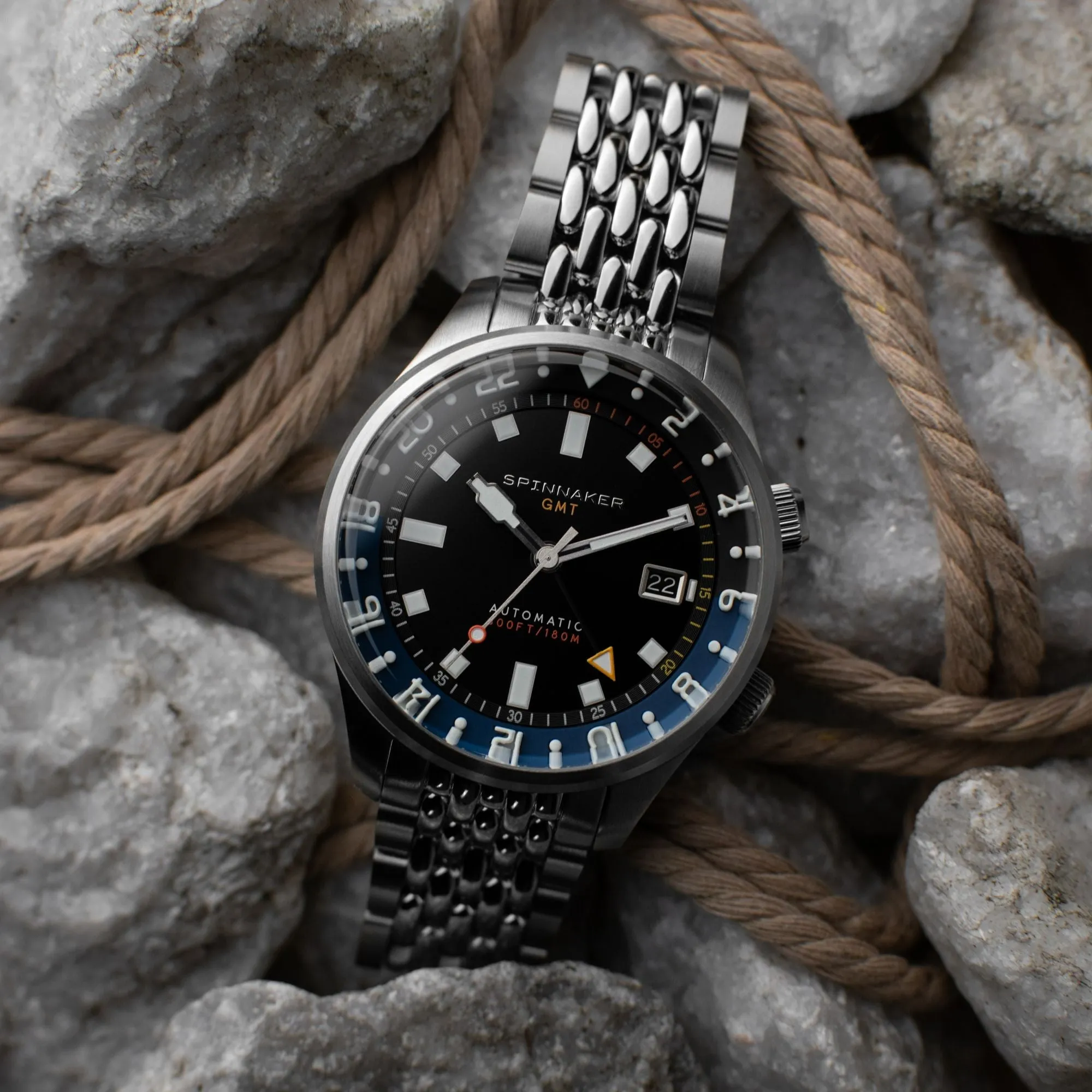 Spinnaker Bradner GMT Automatic Night Shadow Men's Watch SP-5121-66