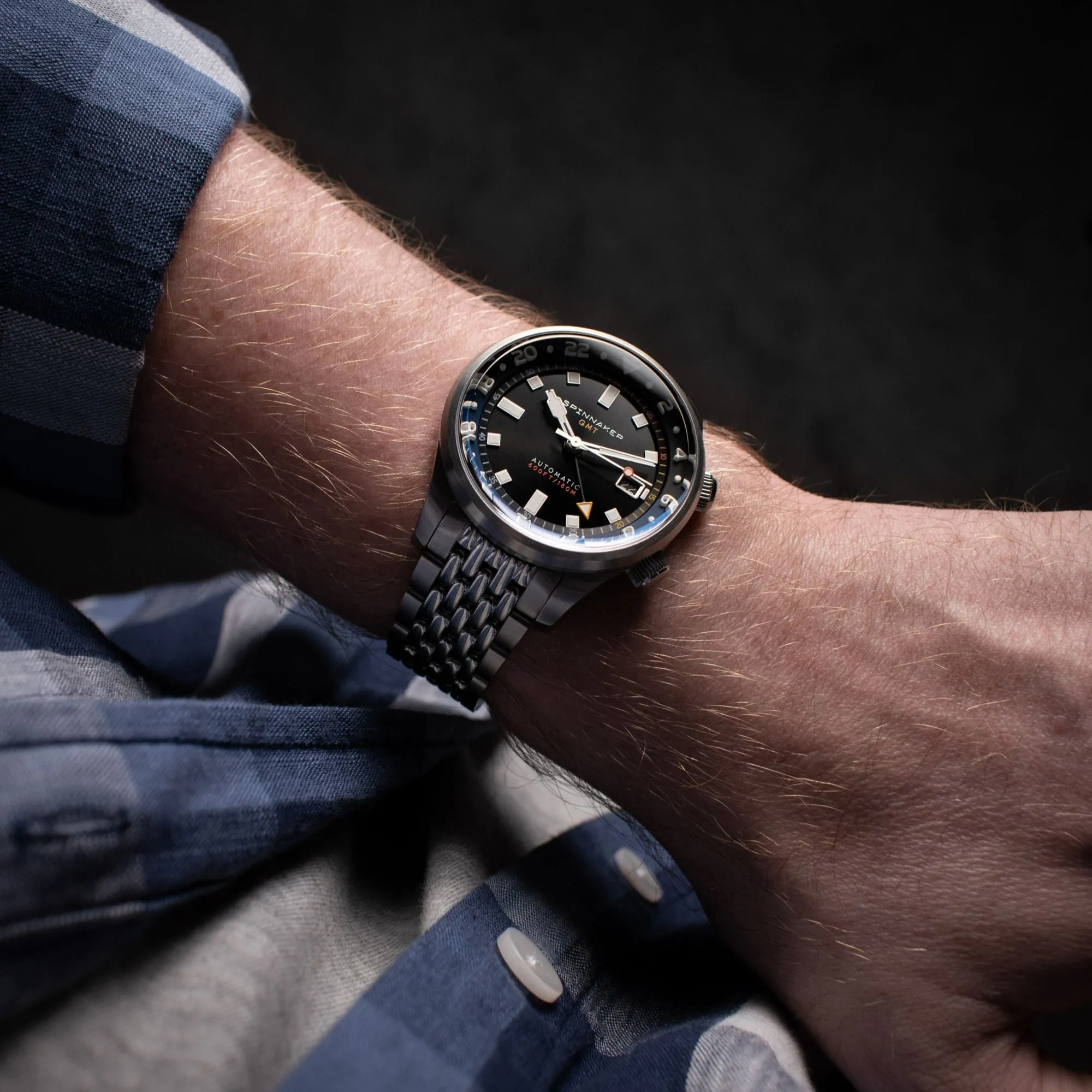 Spinnaker Bradner GMT Automatic Night Shadow Men's Watch SP-5121-66