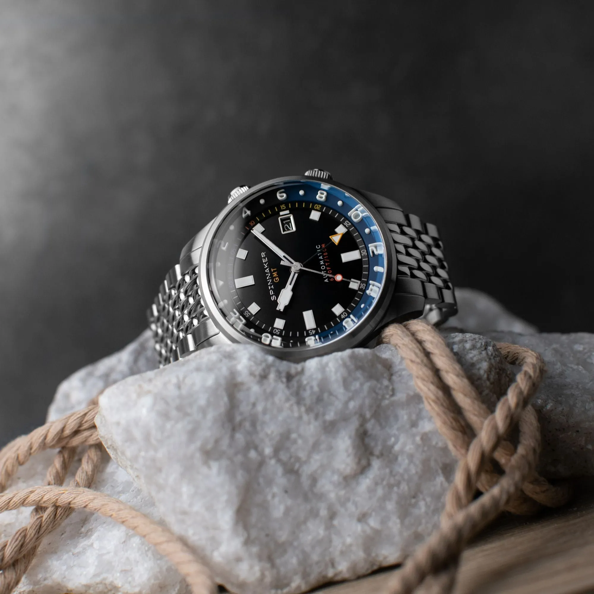 Spinnaker Bradner GMT Automatic Night Shadow Men's Watch SP-5121-66