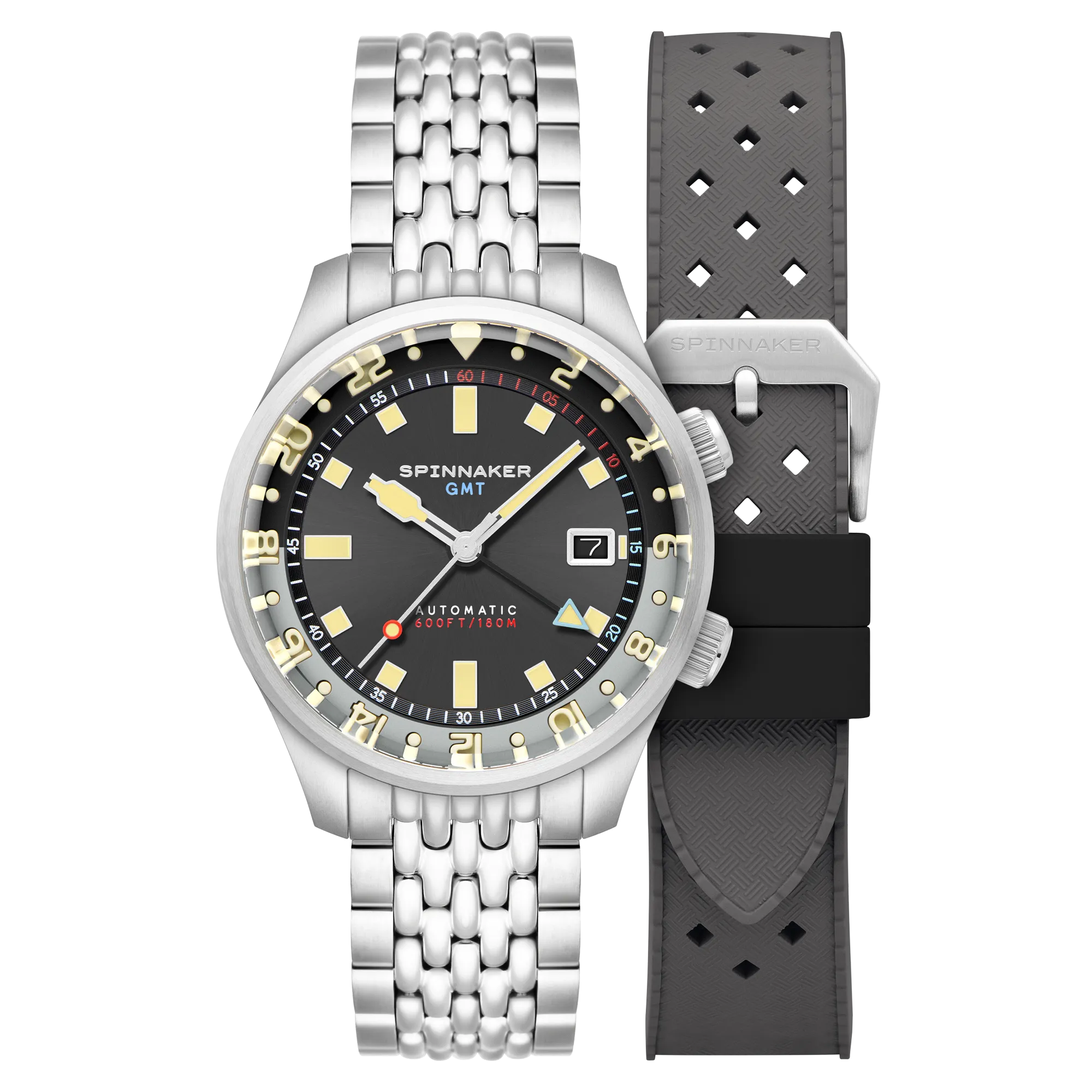 Spinnaker Bradner GMT Automatic Uniform Grey Men's Watch SP-5121-33