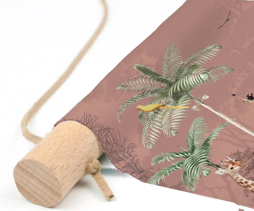 Textile Poster - Wildlife's playground Blush