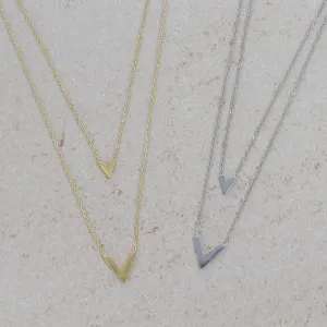 V Pendant Layered Necklace