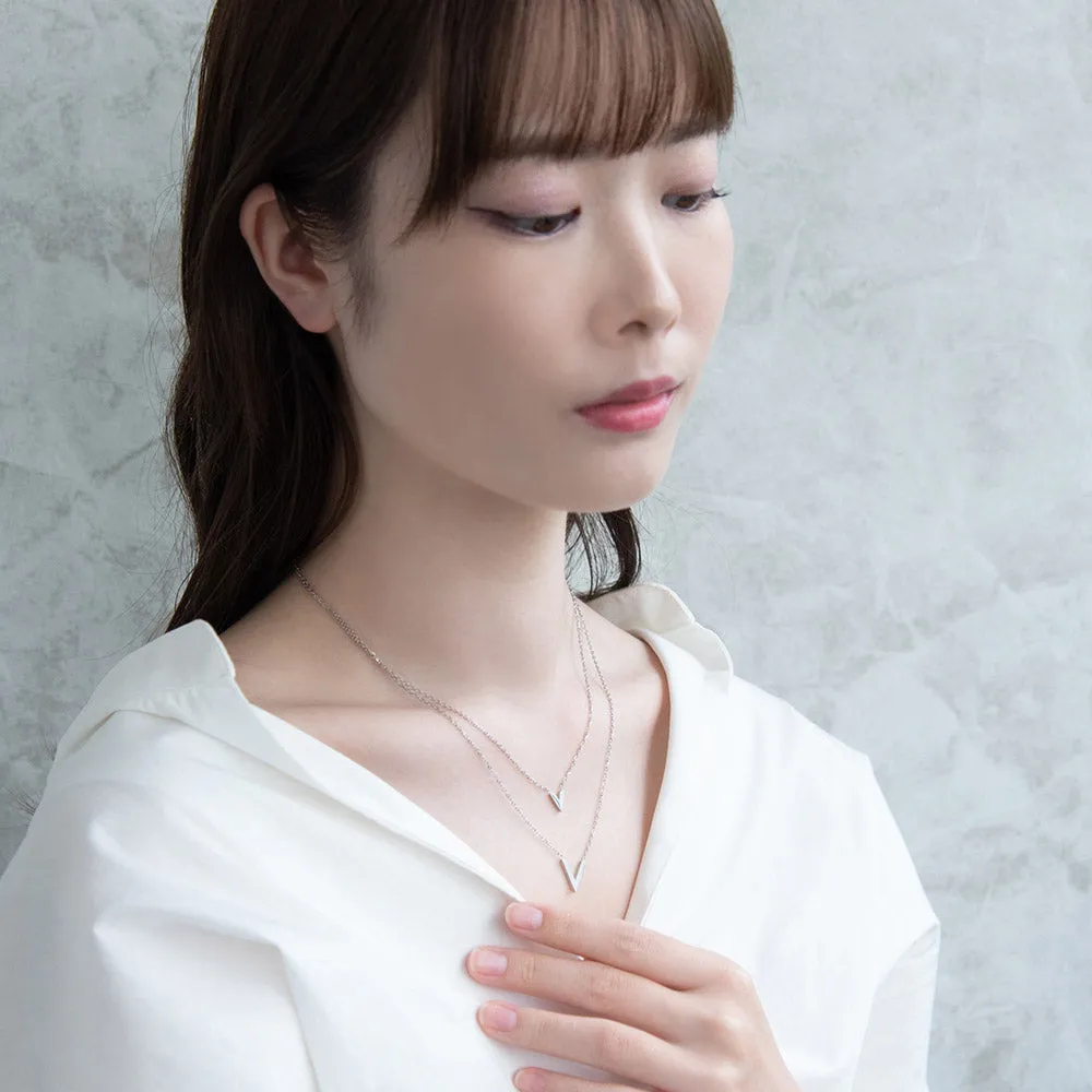 V Pendant Layered Necklace