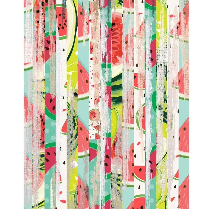 Watermelon Planks Printed Backdrop