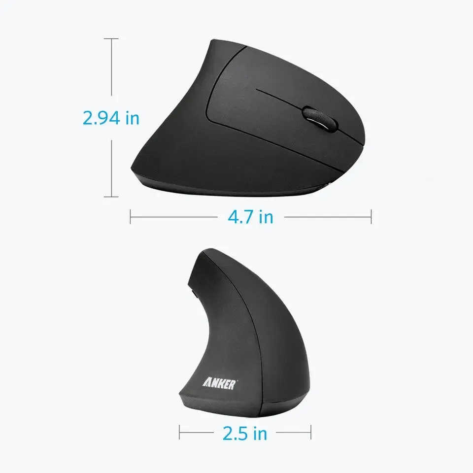 Wireless Vertical Ergonomic Optical Mouse A7852