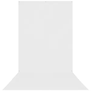 X-Drop Wrinkle-Resistant Sweep Backdrop - High-Key White (5' x 12')