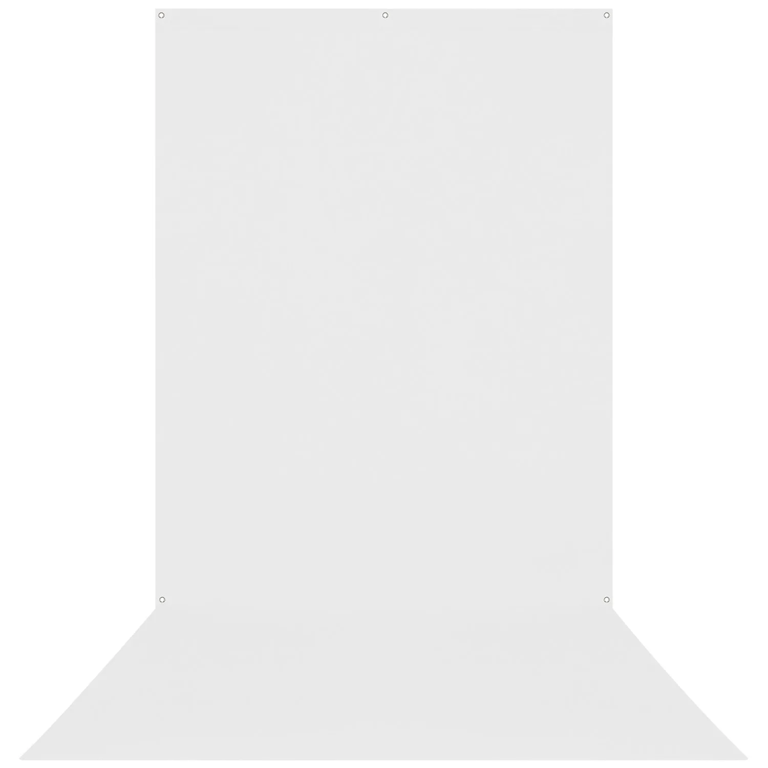 X-Drop Wrinkle-Resistant Sweep Backdrop - High-Key White (5' x 12')